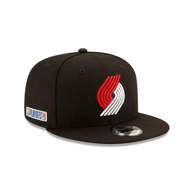 Yellow Portland Trail Blazers Hat - New Era NBA Playoff Side Patch 9FIFTY Snapback Caps USA5197846